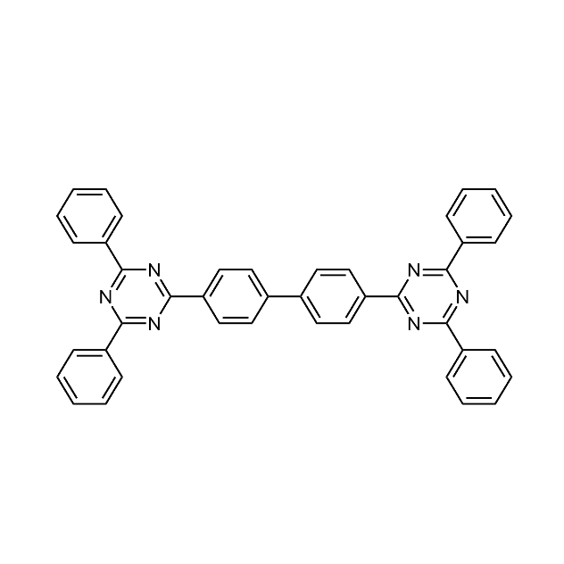 Chemical Structure of 4,4'-bis(4,6-diphenyl-1,3,5-triazin-2-yl)biphenyl