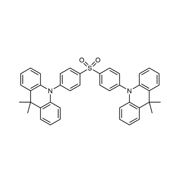 Chemical Structure of 10,10′-(4,4′-Sulfonylbis(4,1-phenylene))bis(9,9-dimethyl-9,10-dihydroacridine